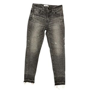Moussy Washed Black Ankle Jeans